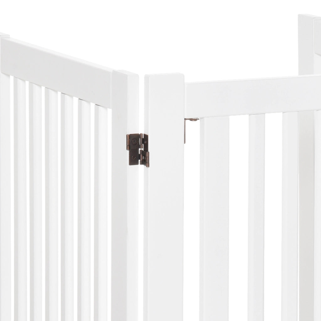 Cancello per animali da compagnia ¨C Minimal ¨C Bianco 155x35.5x76 cm