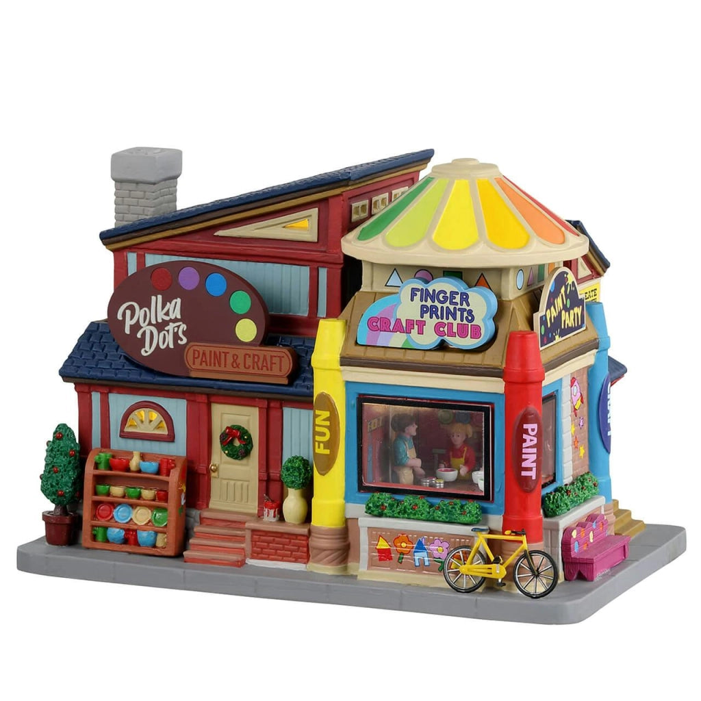 Casa delle polka dot 16.5 x 22 x 13.7 cm