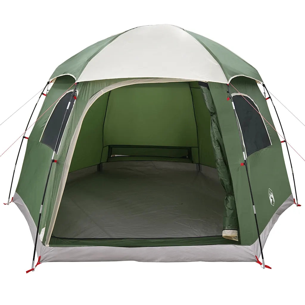 Tenda Familiare Igloo per 6 Persone Verde Impermeabile