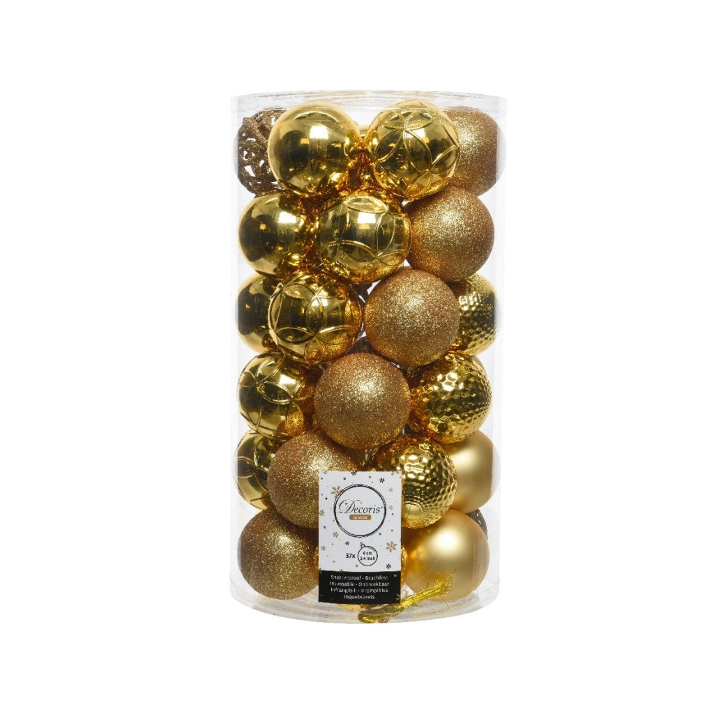 Confezione 37 palline color argento Kaemingk 6 cm