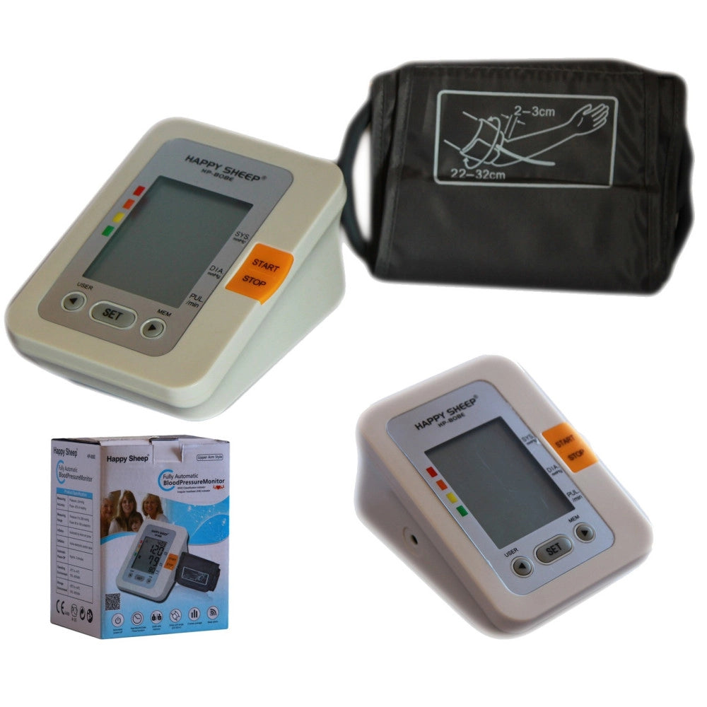 Trade Shop - Misuratore Di Pressione Da Braccio Automatico Sfigmomanometro Digitale -