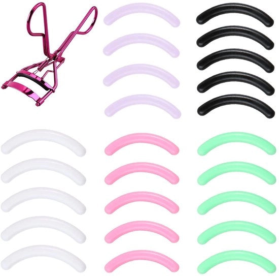 Wimpertang Sterk - 24 Stuks Navullingen - Wimperkruller - Pads di Silicone Soft - Peso Leggero - Perfetta Curva