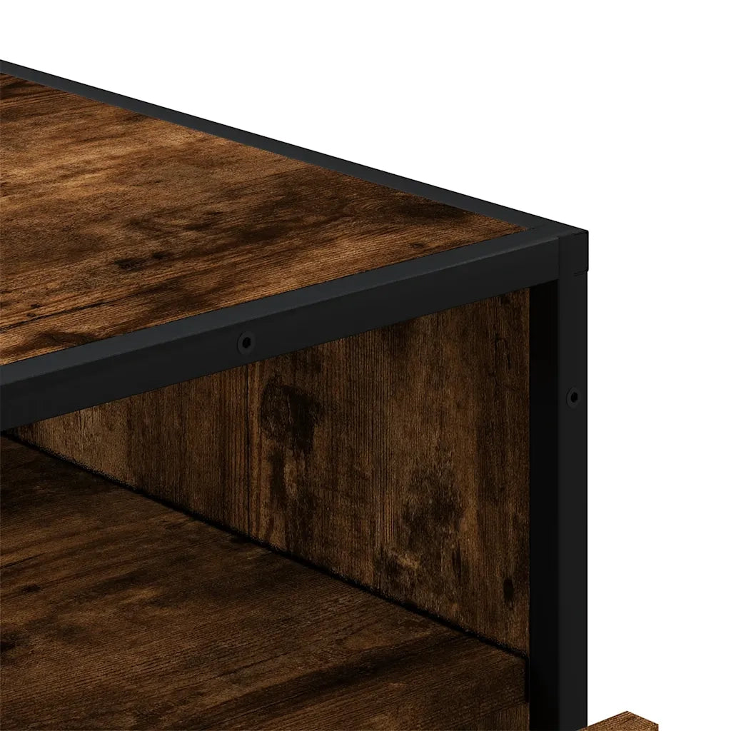 Cassettiera Rovere Fumo 70x41x70 cm in Legno Multistrato 849086