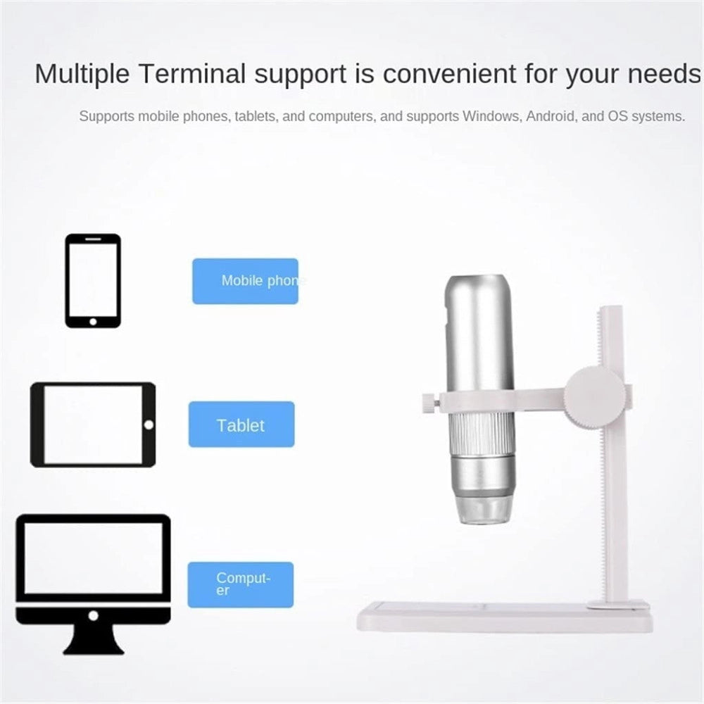 Trade Shop - Microscopio Elettronico Professionale Usb Wifi Digitale 50x - 1000x Hd Q-xw06 -