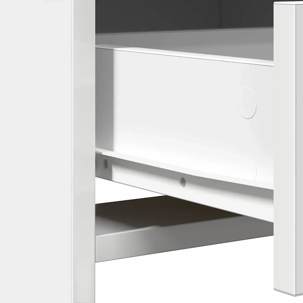 Credenza con cassetto Bianco 40 x 41 x 135 cm Legno multistrato 865046