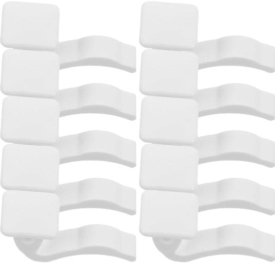 Supporti radiatori da 10 pezzi - Accessori radiatori - Set di attacchi - Hanger radiatori - Design elegante - Materiale in plastica duratura - Radiatori a parete
