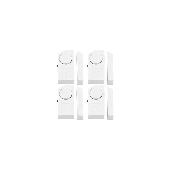 Olympia TF 400 Sensore Porta Finestra Set 4 Pezzi Allarme 90 dB Contatto Magnetico Batteria colore Bianco