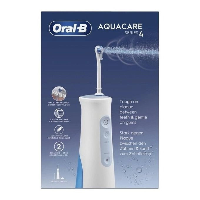 Oral-B AQUACARE4 AquaCare 4 Idropulsore Oxyjet 4 modalita' 2 intensita' serbatoio rimovibile colore Bianco