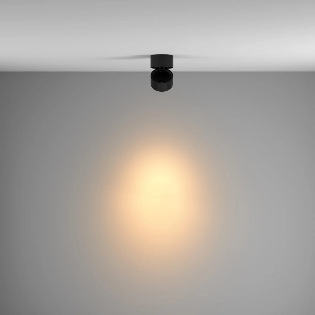 Maytoni Plafoniera moderna Yin 1 luce LED integrato nero alluminio