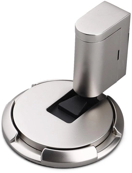 Blocco Porta Adattabile - Blocco Porta Magnetico - Blocco Porta Anticollisione - Assorbimento Shock - Base Girevole 360° - Lame in Acciaio/Zinco - Cardine Porta