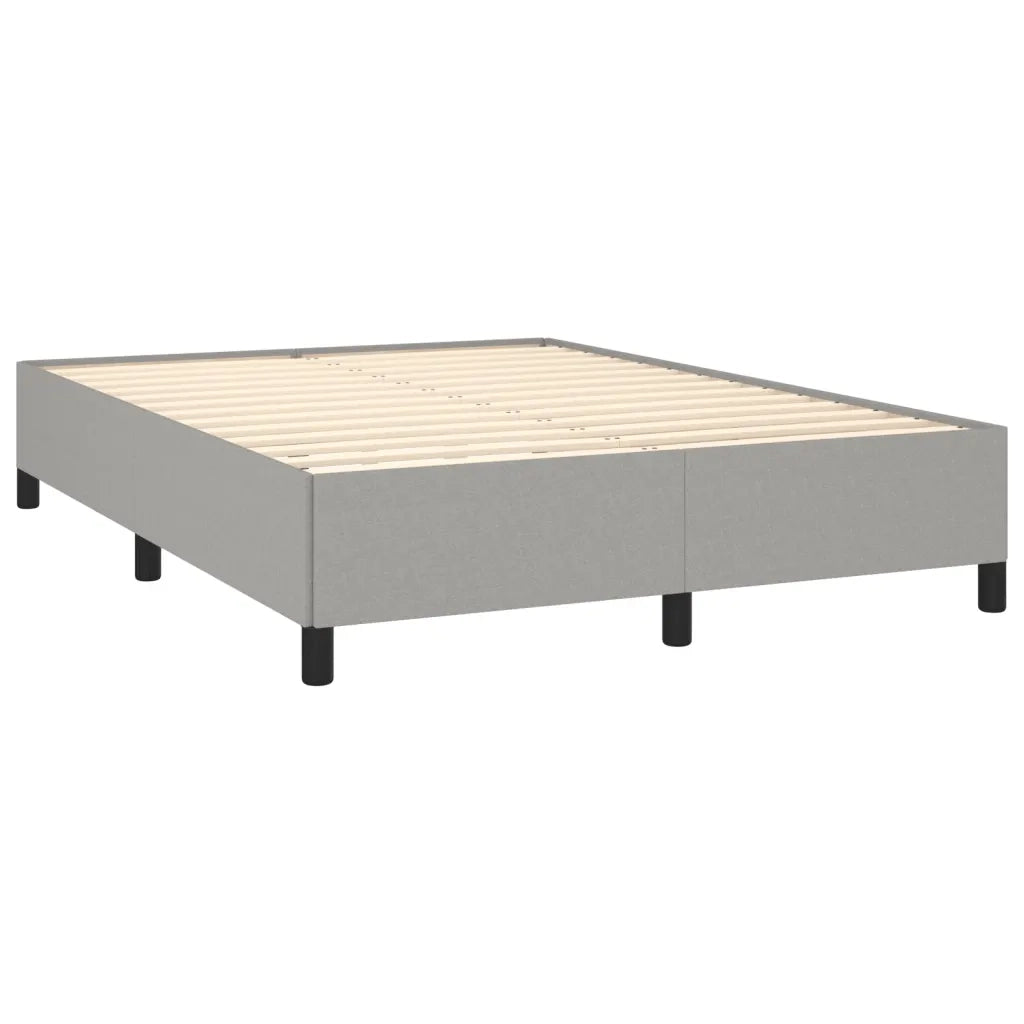 Letto matrimoniale | Letto per adulti | Giroletto senza Materasso Grigio Chiaro 140x190 cm Tessuto
