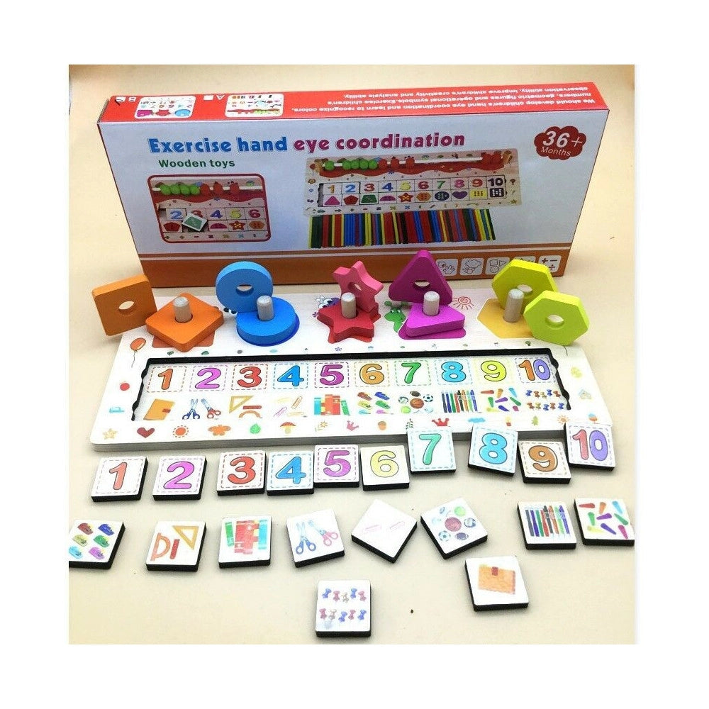 Trade Shop - Gioco Puzzle Multi Funzionale Imparare Coordinazione Occhi Puzzle Bambini -