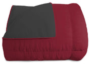 Trapunta Invernale 1 Piazza e Mezzo Doubleface 300gr Bordeaux/Grigio Scuro