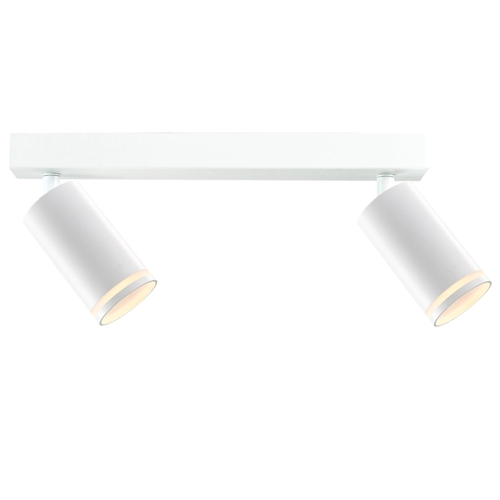 Lampada parete/soffitto 2xGU10 bianca Paris Polux 322289