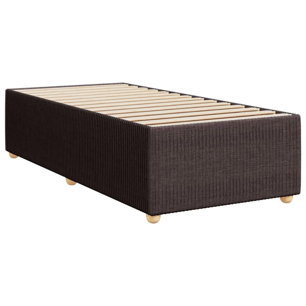 Letto box spring con materasso Marrone Scuro 80 x 200 cm 3451338