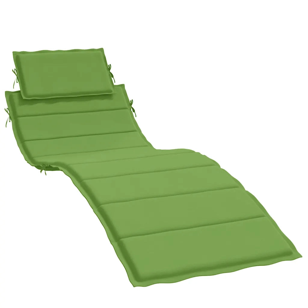 Cuscino per Lettino Prendisole Verde Mélange 186x58x4cm Tessuto 4002481