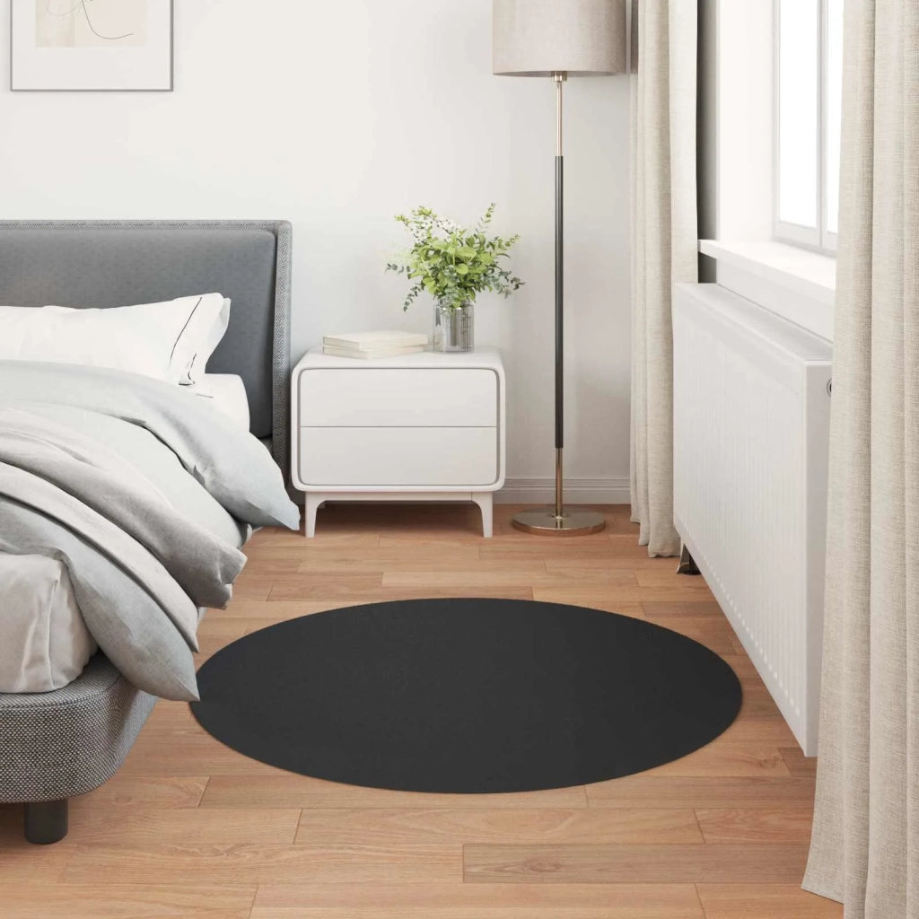Tappeto antiscivolo in sintetica di coniglio OLITE Nero 42021735