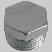 TAPPO MASCHIO ESAGONALE OTTONE CROMATO  3/8     MADE IN ITALY
