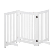 Cancello per animali da compagnia ¨C Minimal ¨C Bianco 155x35.5x76 cm