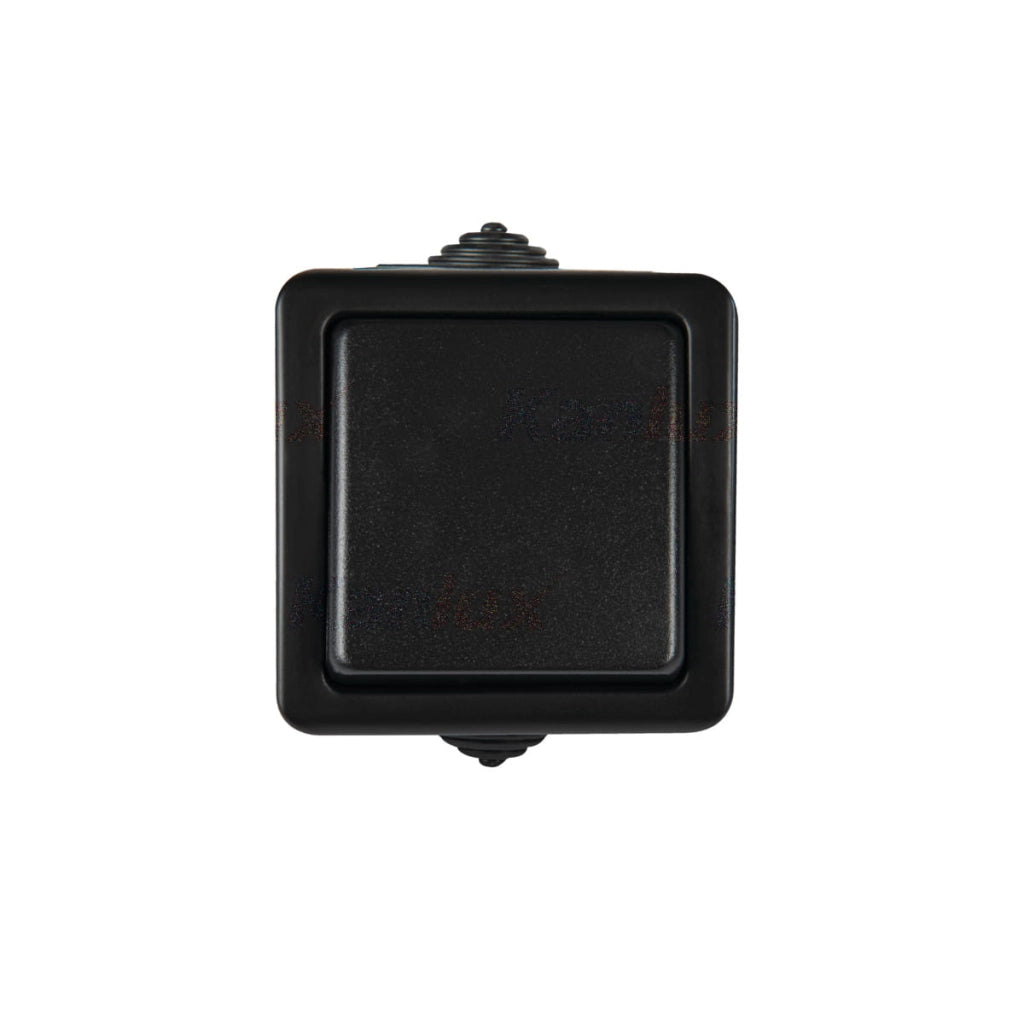 Interruttore deviato nero IP54 TEKNO Kanlux 27354
