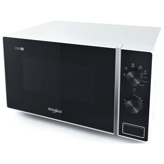 Whirlpool MWP 103 W Cook20 Forno a Microonde con Grill 20 L 700 W Grill al Quarzo 1000 W Controllo Manopola colore Bianco