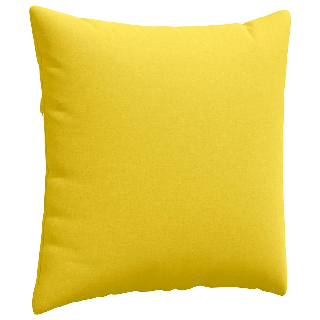 Cuscini da Divano 2 pcs Giallo Chiaro 60 x 60 cm Tessuto 42014006