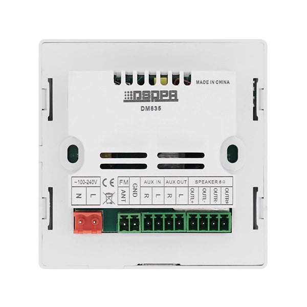 Kit Audio Amplificatore 2 Canali Incasso Bluetooth, FM, SD, SD e USB