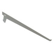 Reggimensola a 2 ganci - 30 cm. - alluminio bianco