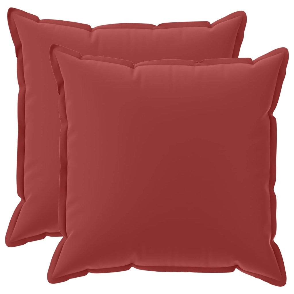 Federa 2 pcs HOUTEN Rosso Vino 55 x 55 cm Poliestere 920517