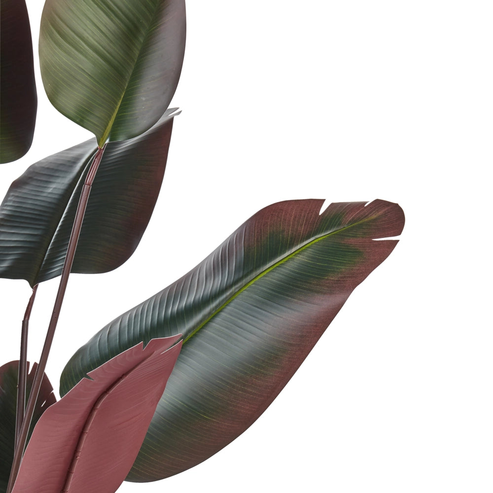 Pianta di banana artificiale in vaso verde e Nero sintetico 170 cm materiale decorativo accessorio per interni