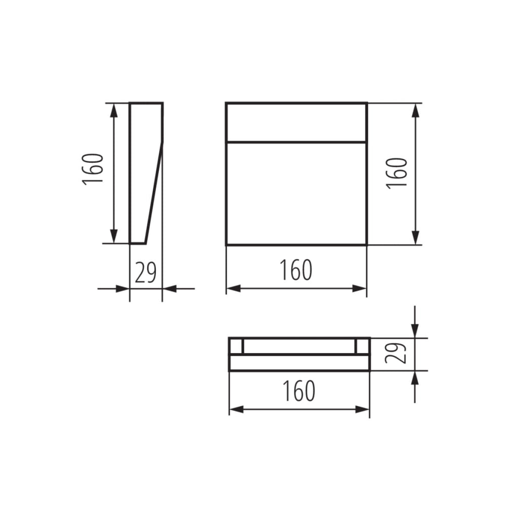 Applique esterna Kanlux DULI LED 6,5W 4000K antracite