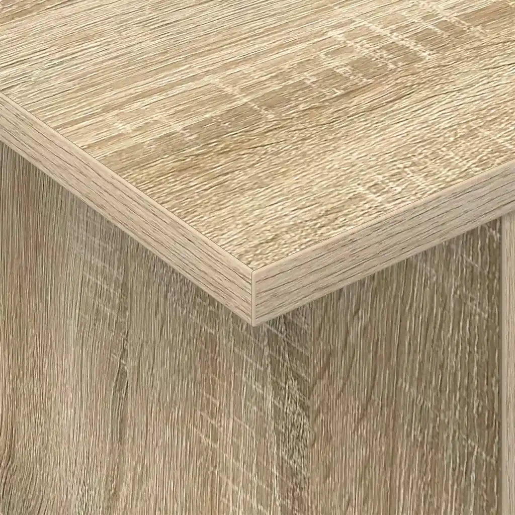 Set di 2 mobili porta TV rettangolari moderni con ampio vano contenitore 50 x 35 x 45 cm realizzati in legno ingegnerizzato di rovere Sonoma 02_0054720