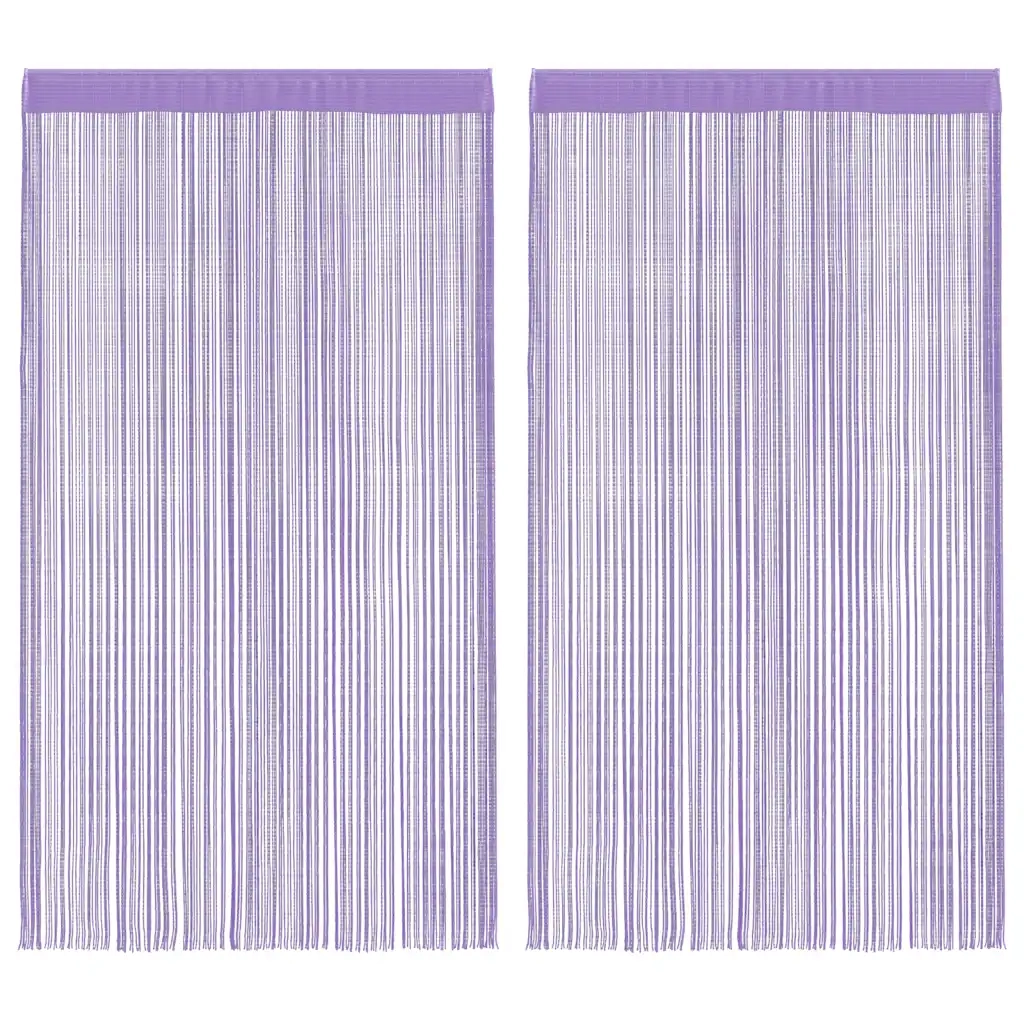 Tende a Filo 2 pz Viola 100x250 cm