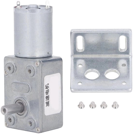 Motore di riduzione della velocità DC 12 mm - Facile da installare - Motore a singola vite 24 V - 6 giri al minuto - Microturbina a vite con funzione di autobloccaggio