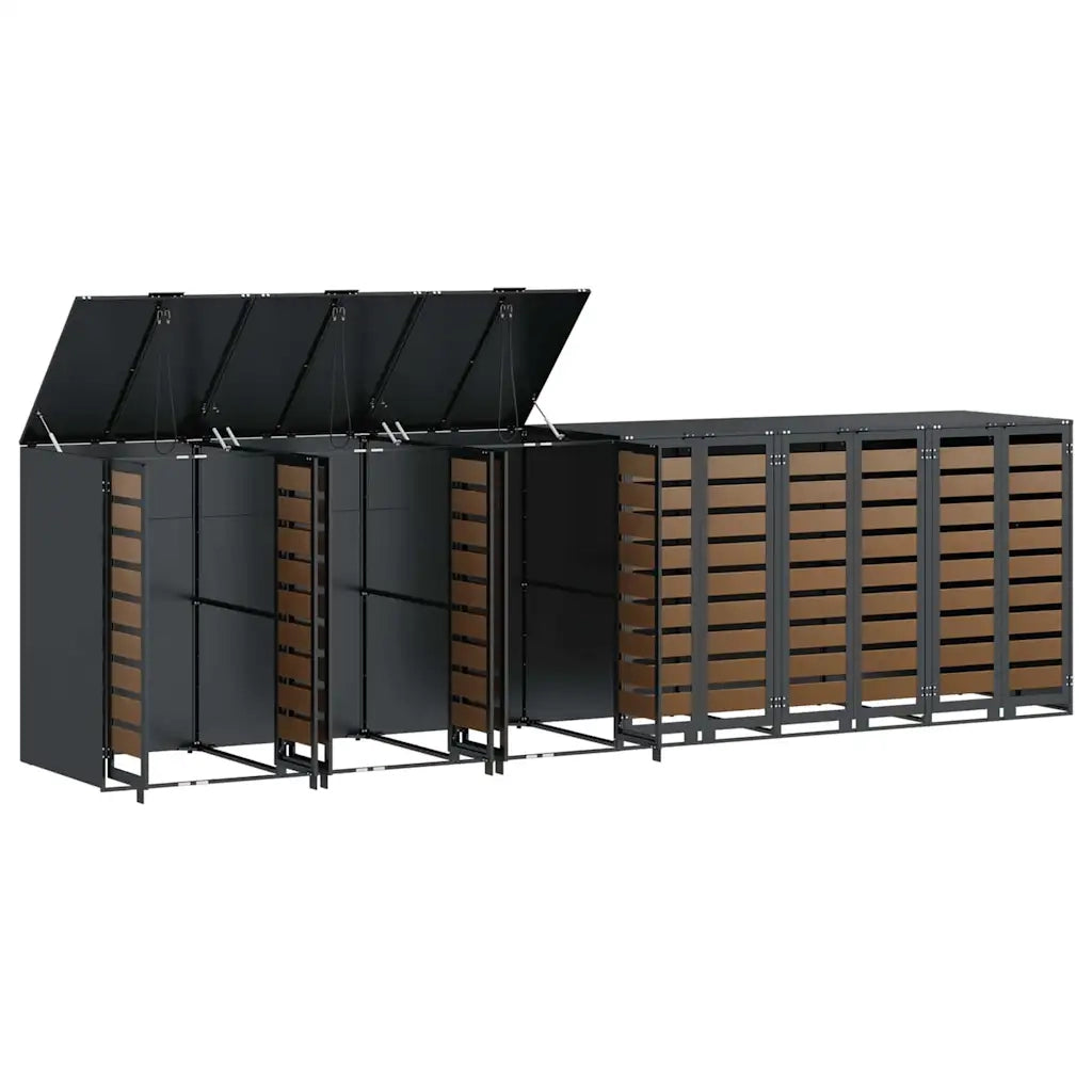 Contenitore per Rifiuti per 3 Bidoni 340 x 77.5 x 115.5 cm 3394772