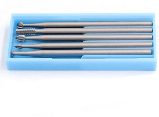 Set di punte per incisione professionale - 6 pezzi - Acciaio di wolframio - Lame per taglio - Diametro del coltello 2,35 mm - Adatto per lavorazione del legno - Resistenti e duraturi - Coltelli per incisione