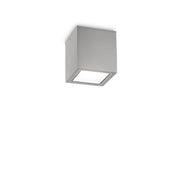 Plafoniera Moderna Techo Alluminio Grigio 1 Luce Gu10 20W Ip54