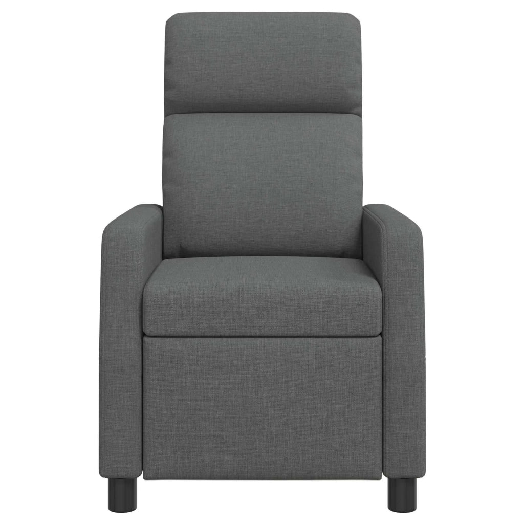 Poltrona Massaggiante Grigio Scuro Tessuto 42035098