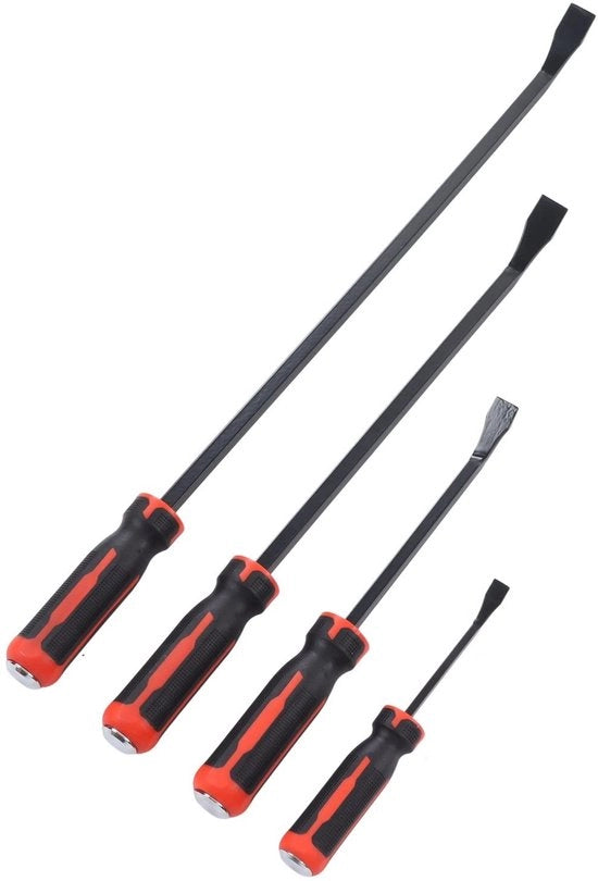 Kit di punte per pneumatici 4 pezzi - Punti a torsione alta 30° - Manico ergonomico - Lame in acciaio cromato-vanadio - Adatto per la riparazione dei pneumatici - Set di chiavi