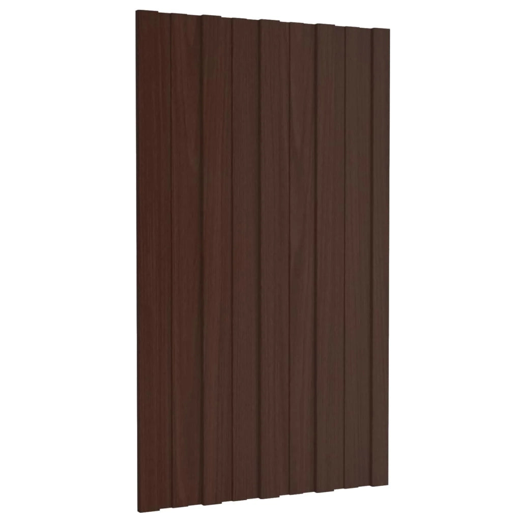 Pannello per tetto 36 pz Marrone 80 x 45 cm Acciaio zincato 42047116