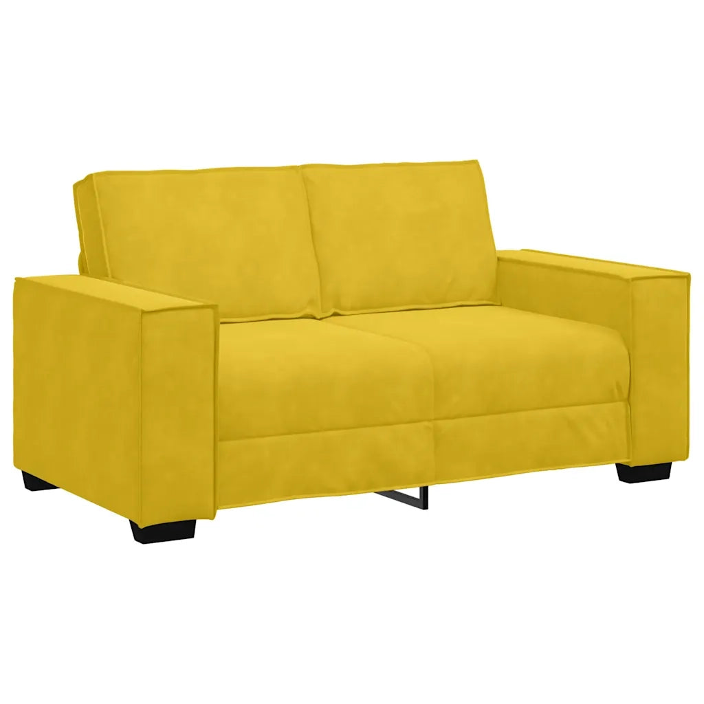 Divano a 2 Posti-Sofa 2 Posti giallo 120 cm in Velluto 749081