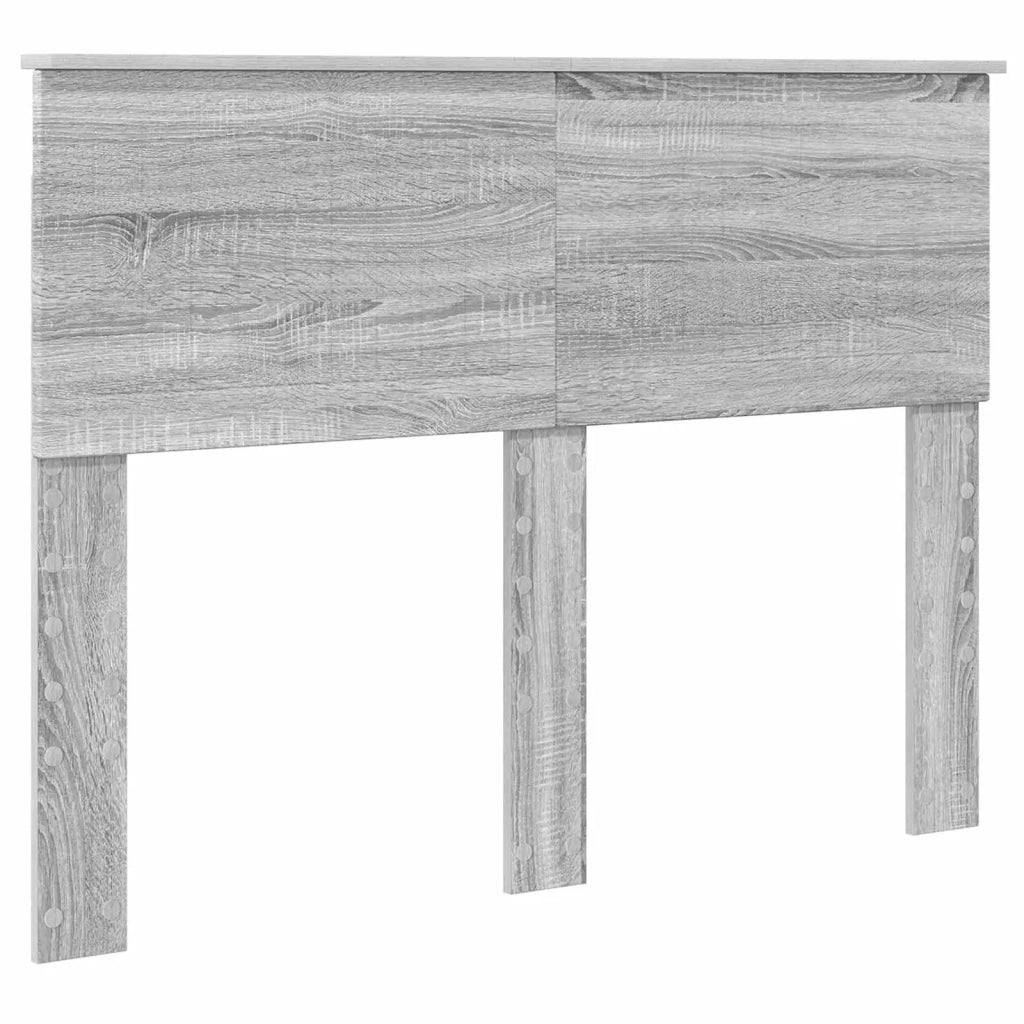 Letto matrimoniale | Letto per adulti | Struttura del letto con testiera Grigio Sonoma 120 x 190 cm