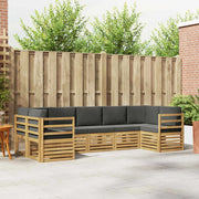 Set divano sezionale 7 pcs Bianco e Antracite 3392417