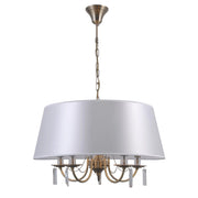 Lampadario Italux Solana classico bronzo 5xE14 dimmerabile