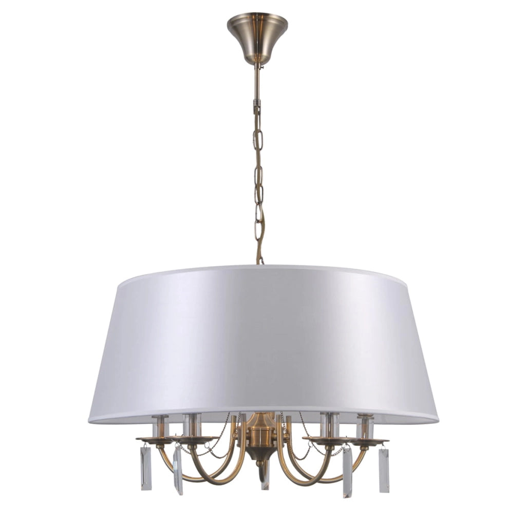 Lampadario Italux Solana classico bronzo 5xE14 dimmerabile