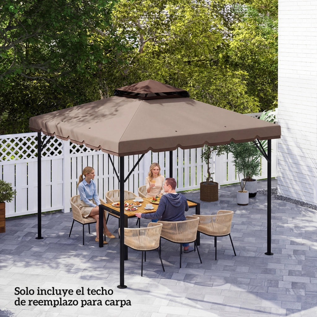 Toldo per Esterno 3x3 m ¨C Minimal ¨C Colore Caqui