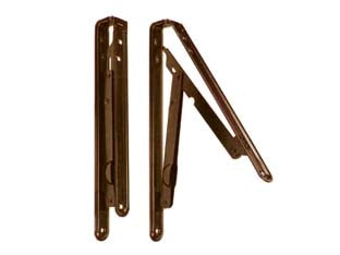 MENSOLE PIEGHEVOLI MARRONI- - mm.300x300 colore marrone - 2 pezzi