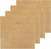4 set di coperture in fibre di juta 60 x 60 cm - copertura per compostiera - mantiene le lombrichi nel buio e umido - compostiera per giardino all'aperto - fattoria di lombrichi per compostaggio