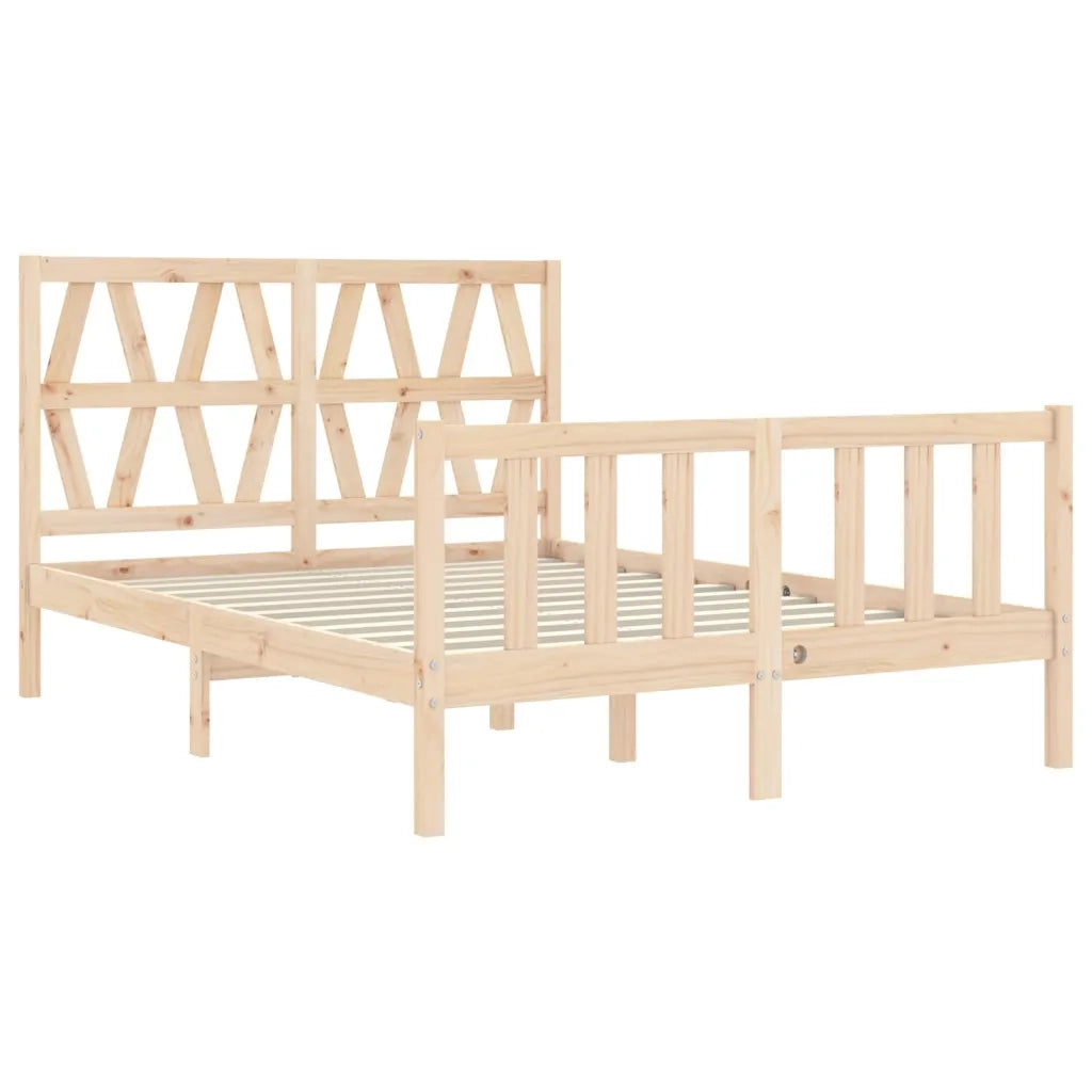 Giroletto senza Materasso-Struttura Letto 140x200 cm in Legno Massello di Pino 193681