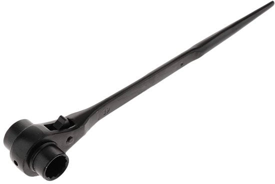 Serratura da scala 12 punti a molla - Acciaio carbonio - Doppio dado 22-24mm - 1/2 pollice - Alta resistenza - Nero - Chiave a mozzo